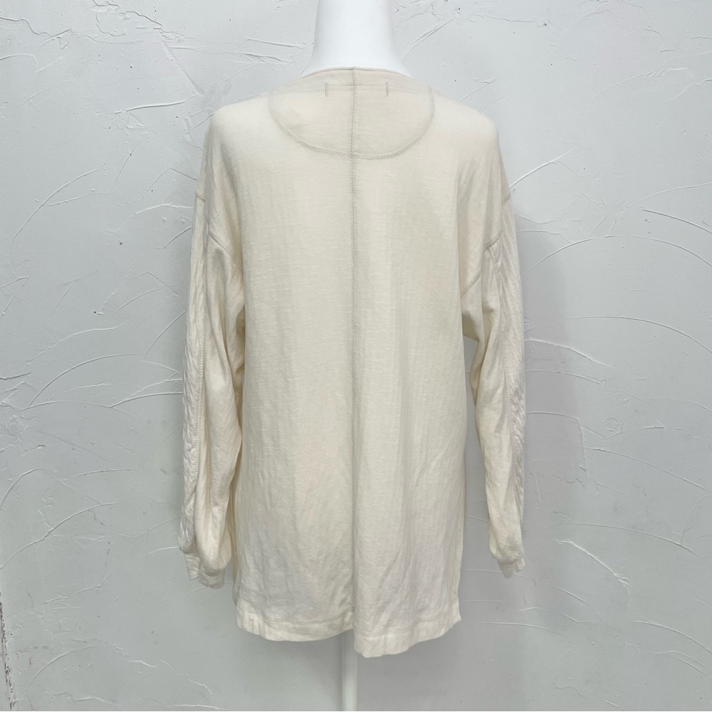 Free People We The Free Back At It Henley In Cream - Picture 5 of 13